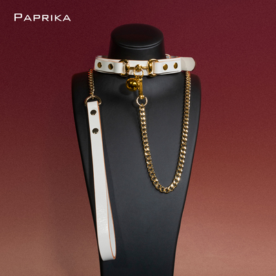 皮质个性装饰链条项链定制刻字choker秘密颈圈K9铃铛颈套项圈调情