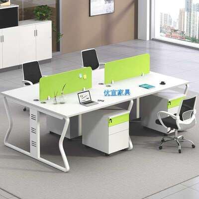 优宜（YOE.FTY）办公桌组合简约现代职员办公桌电脑桌办公桌椅组