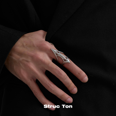 StrucTon未来感高级清冷风戒指