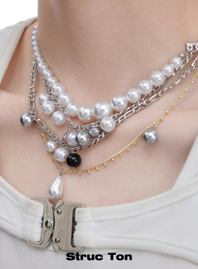 StrucTon珍珠高级感锁骨链