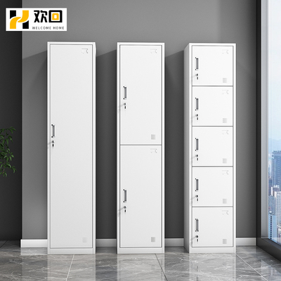 新疆包邮单门更衣柜铁皮柜带锁员工衣柜柜储物柜宿舍夹缝柜钢制办