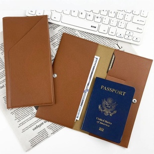 新款旅行护照夹多功能大容量随身便携证件包机票收纳护照包护照套