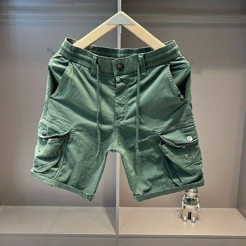 潮牌工装裤耐脏耐磨纯棉五分裤男