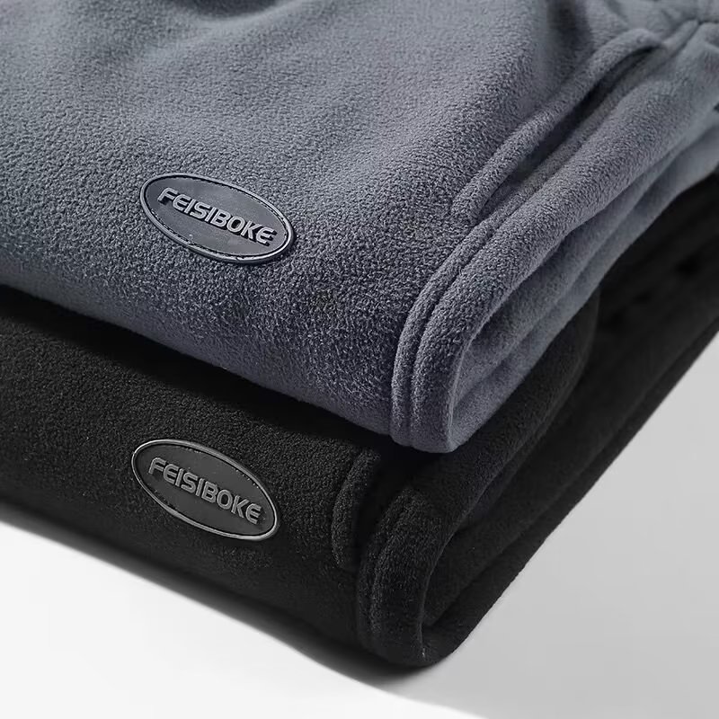 潮牌卫裤宽松运动男摇粒绒长裤子