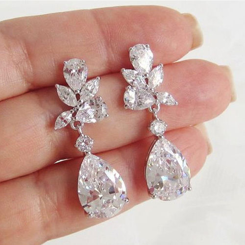 Wedding Jewelry Sweet Pear Drop Earrings Wedding Dinner