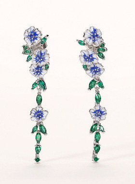 Natural Long Earrings Women's Temperament Summer Drop Oil