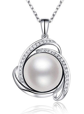 Simple Artificial Pearl Flower Necklace Female Jewelry In