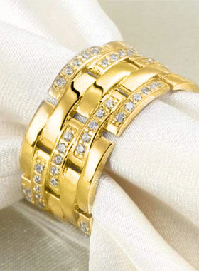 New Men's Ring Fashion Wide Men's Ring Business Ring
