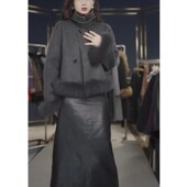 洋气外套宽松显瘦女 欧货小个子毛毛短款 日系cherry kitty新款