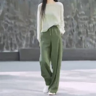 女 日系cherry kitty春季 新款 简约宽松减龄显瘦上衣休闲直筒裤