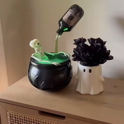 万圣节日礼品火焰巫婆桶