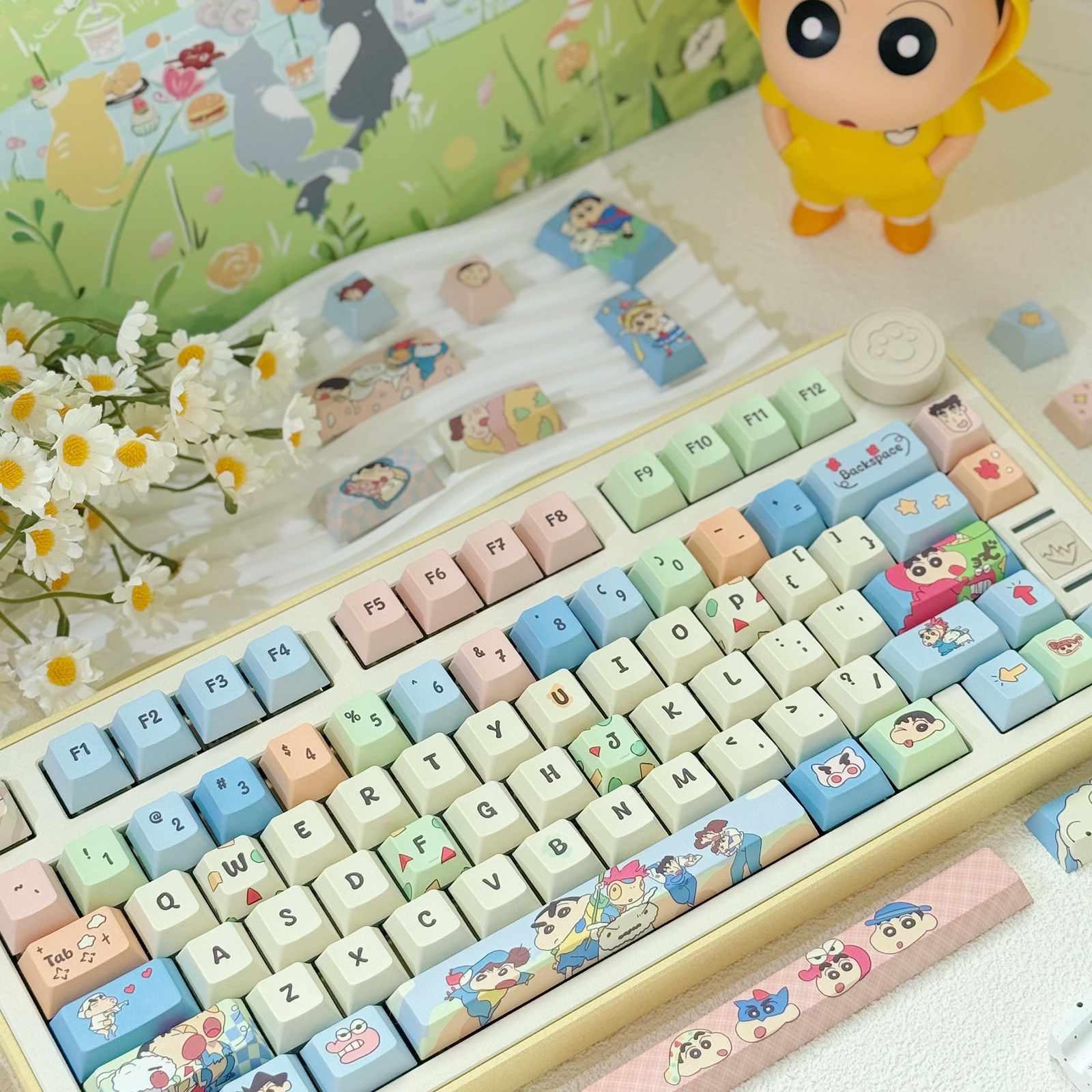 龙乘 新款DMA 原厂高度149键 蜡笔小新 小全套适配H75 108