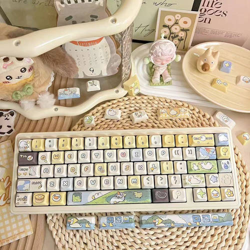 龙乘 好快乐鸭主题机械键盘键帽HI75 HI8 原厂 DMA MDA高度