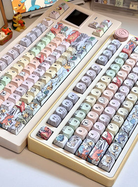 龙乘  宝可梦可爱主题键帽适配机械键盘键帽 原厂/MOA/DMA高度