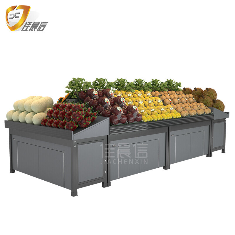 佳晨信水果货架子展示架蔬菜店生鲜超市货柜台阶梯形商用中岛堆头