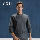 Костюм шеф -повара Мужской высокий отель отеля Western Restaurant Poor Kitchen Bakery Restaurant Работая одежда с длинной зимней хлопком