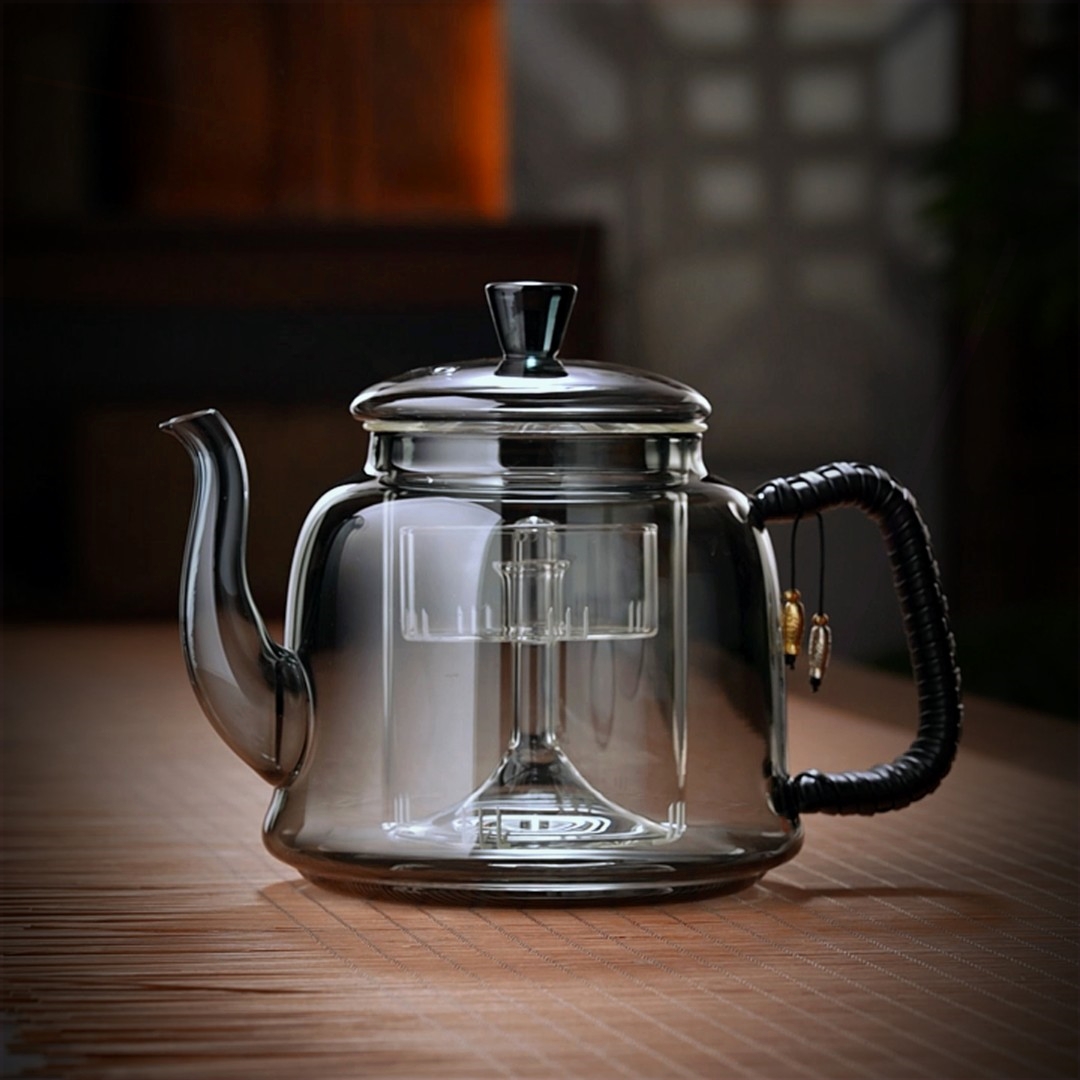 全度茶壶耐高温加厚玻璃大容量蒸
