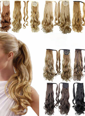 clip in ponytail hair Synthetic Hair Extensions Many colors