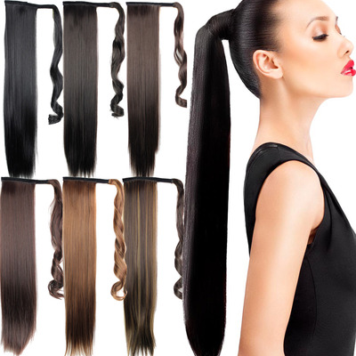 clip in ponytail hair Synthetic Hair Extensions Many colors