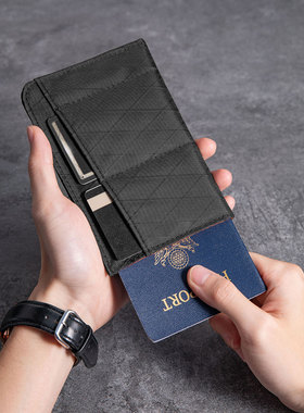 抽拉式登机护照包2025新款男士一体卡包xpac极薄证件包女款护照夹
