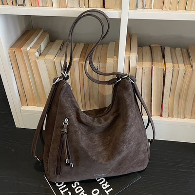 高级感复古托特包女单肩双肩包