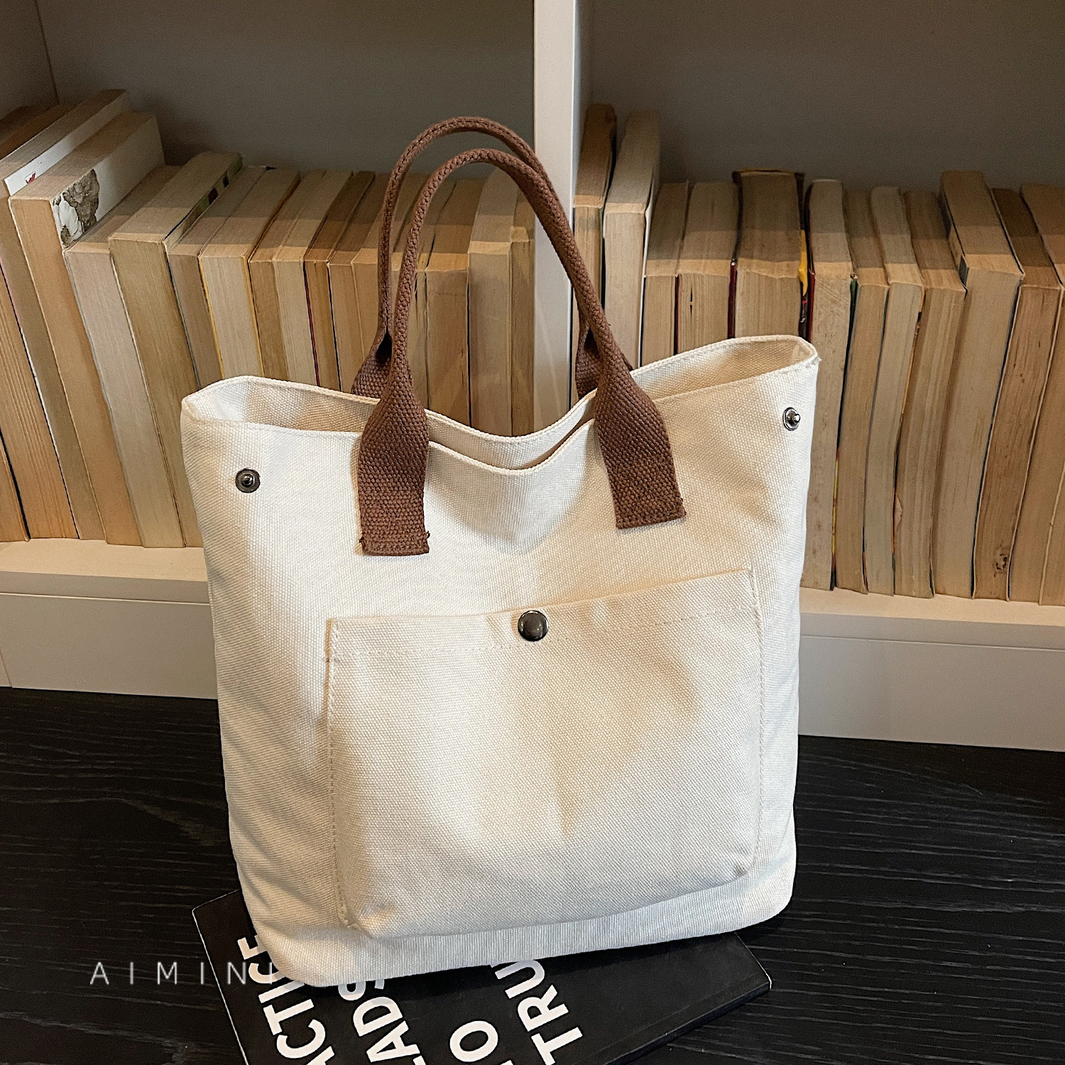 帆布包女小拎包上班族通勤托特包2026春季新款时尚百搭日常手提包