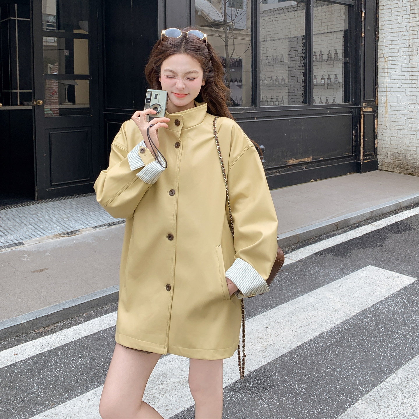 春季皮衣外套 RF2C036-F651-P165-K255图片