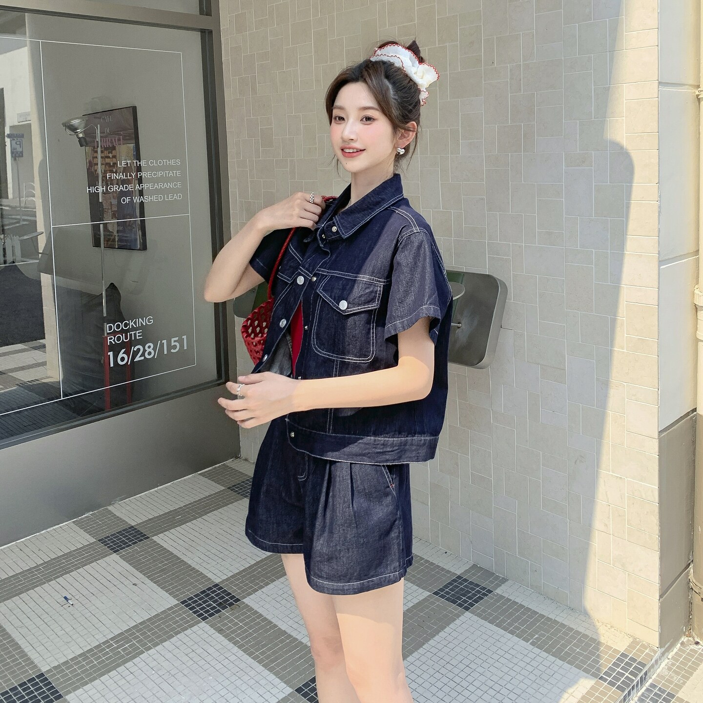 夏装新款  夏装牛仔三件套 RF2C036-T398-P155-K228图片