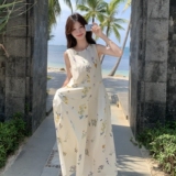 可可旅拍度假风花色连衣裙RF2C036-L393-P125-K188，女装连衣裙，2C036