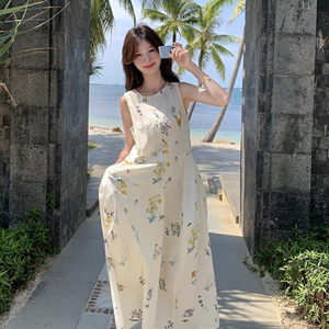 可可旅拍 度假风花色连衣裙 RF2C036-L393-P125-K188图片
