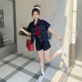 夏装新款夏装牛仔三件套RF2C036-T398-P155-K228，女装套装/套裙，2C036