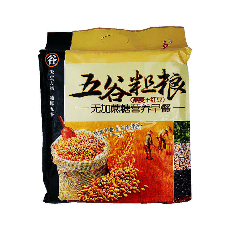 网红宝嘉力810g中老年无加蔗糖五谷粗粮红豆燕麦营养早餐27小袋装