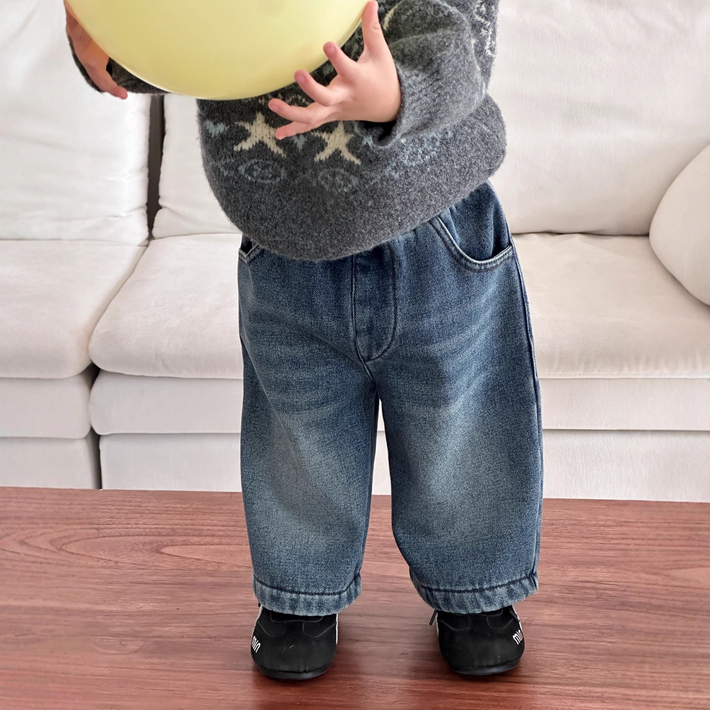 儿童服装2025新款冬装小宝宝衣服韩版童装冬装裤子男童加绒牛仔裤
