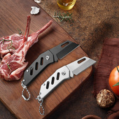 便携折叠刀不锈钢多功能刀随身袖 珍口袋挂扣小刀户外小刀快递小刀