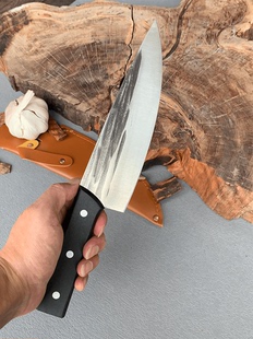 锻打屠宰剔骨尖刀德国进口割肉刀分割刀猪肉刀商用肉档屠夫专用刀