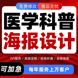 医学科普讲解常见疾病预防知识医疗讲座宣传简约海报壁报图文设计