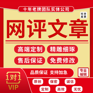 网评文章代写作网宣稿件代笔服务原创新闻评论时评撰写宣传稿信息