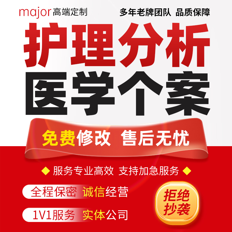 代写医疗护理病例分析品管圈qcc查房课件PPT专案病案讨论医学个案