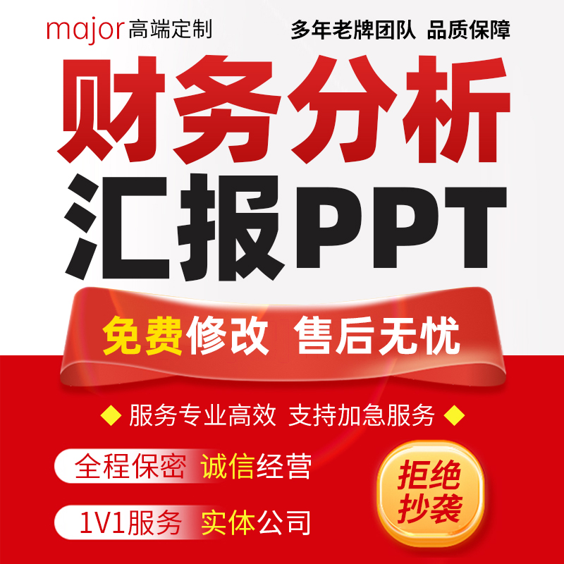 财务分析汇报PPT代做公司数据整理行业项目预算企业税务报表编制