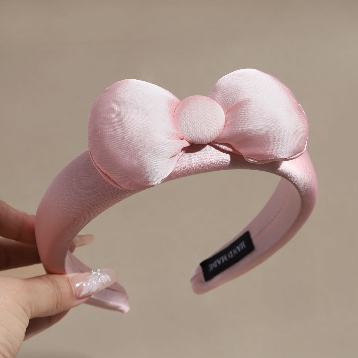 2025新款韩版甜美可爱粉色结发箍温海绵垫头箍气质高颅顶压发发饰