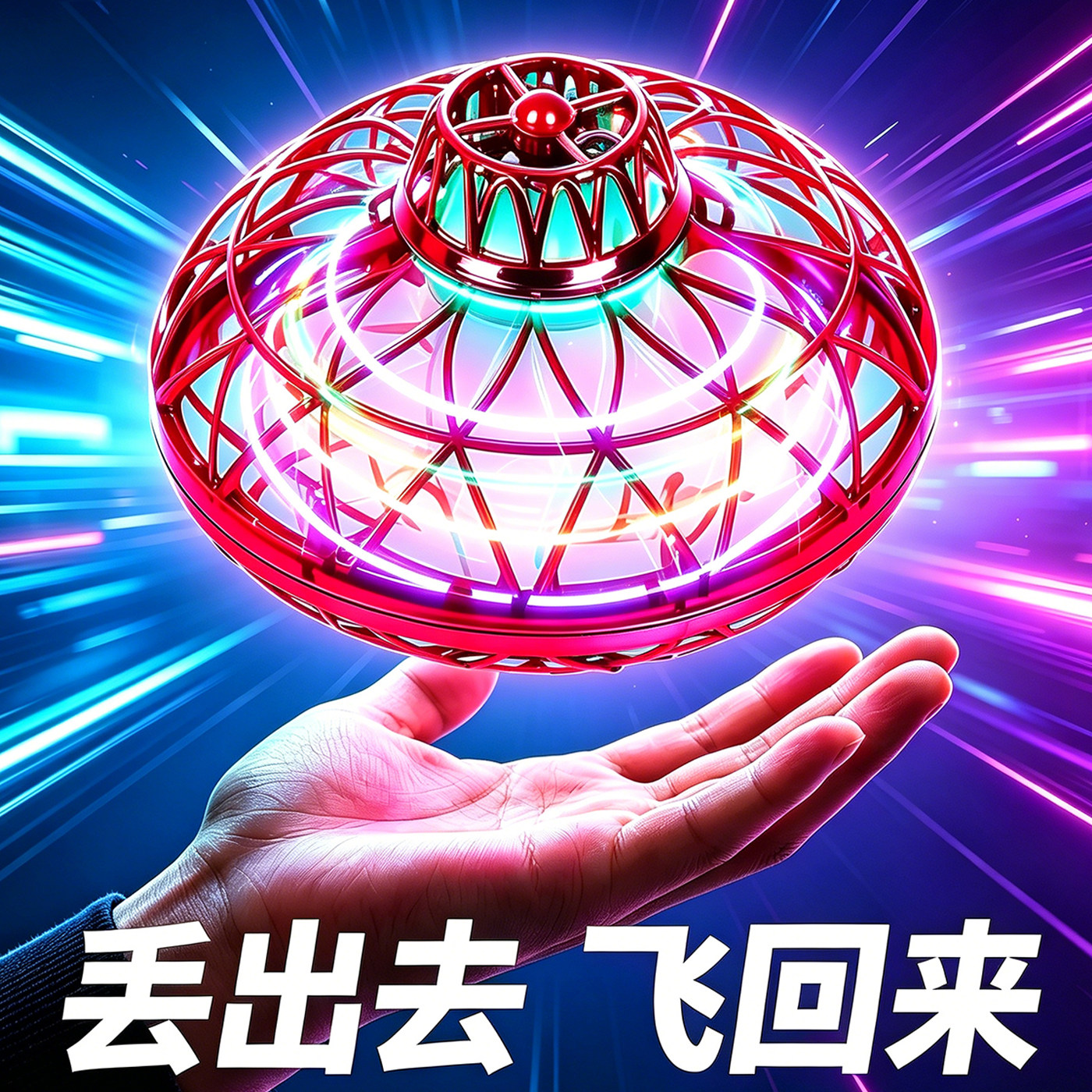 ufo智能感应飞碟飞行球飞球回旋转悬浮黑科技儿童玩具生日礼物男