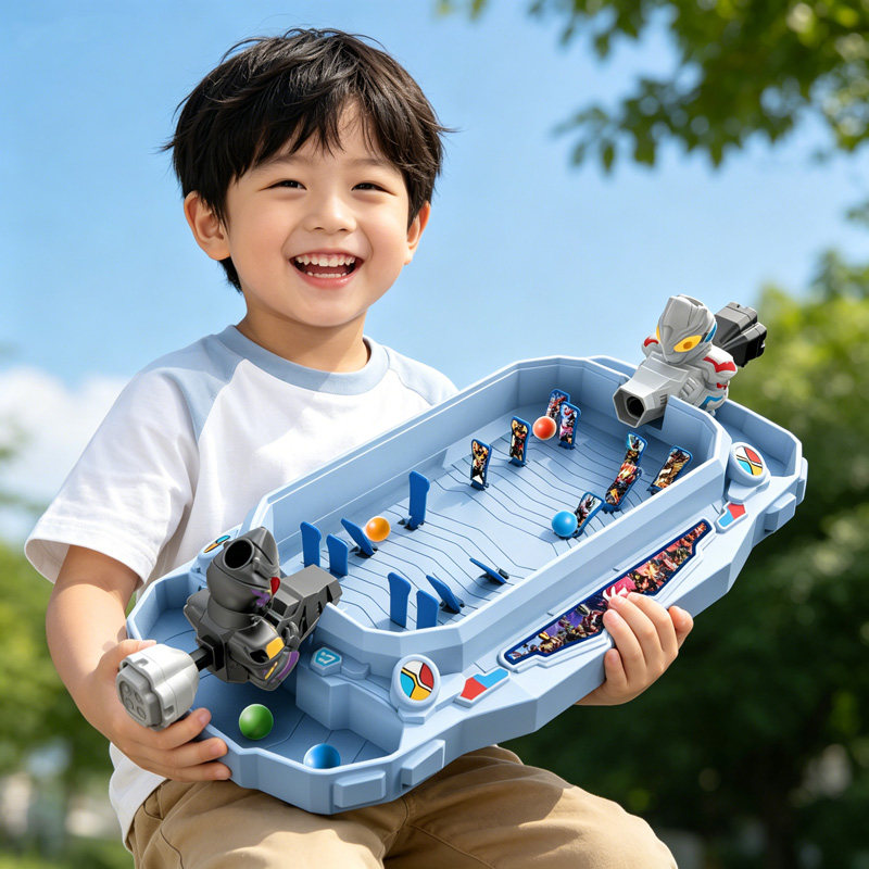儿童玩具益智亲子互动奥特弹珠游戏机曼宝宝迪双人对战迦男孩礼物