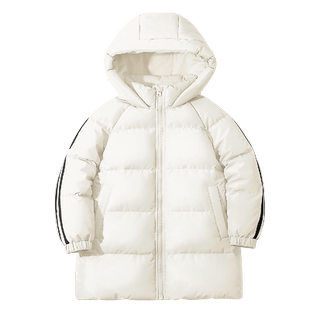 史努比男童羽绒服冬季中长款2023新款冬装防风防水寒儿童上衣加绒