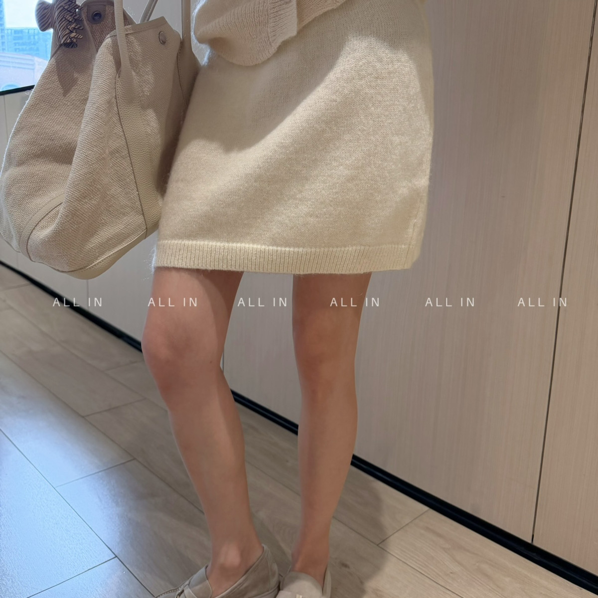 ALL IN-韩系温柔小女人马海毛针织半裙半身裙(含30马海毛)202657