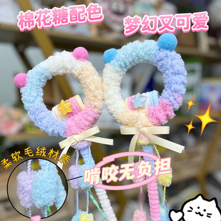 发声逗猫棒棉花糖猫玩具自嗨解闷长杆耐咬逗猫玩具