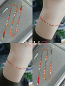 S925纯银显白mini小红绳手链中国风简约小众小巧原创设计情侣手绳