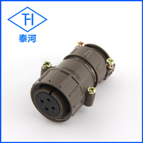 P28K9Q P28J9A 4芯圆形航空连接器 插头插座 另有P28K2Q P28J2A