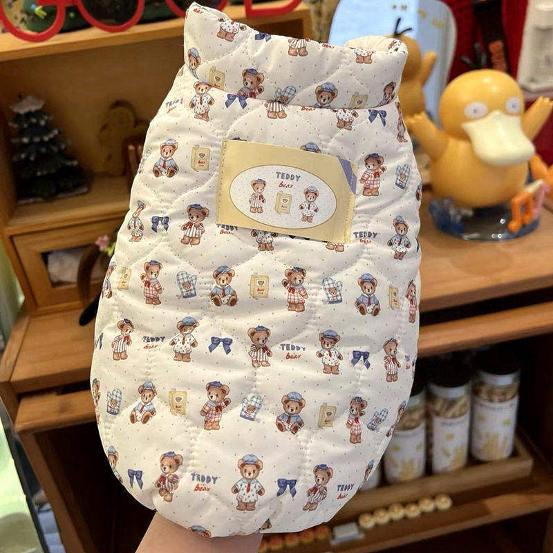 宠物衣服秋冬保暖加绒加厚棉衣狗狗中小型犬泰迪比熊博美马甲背心