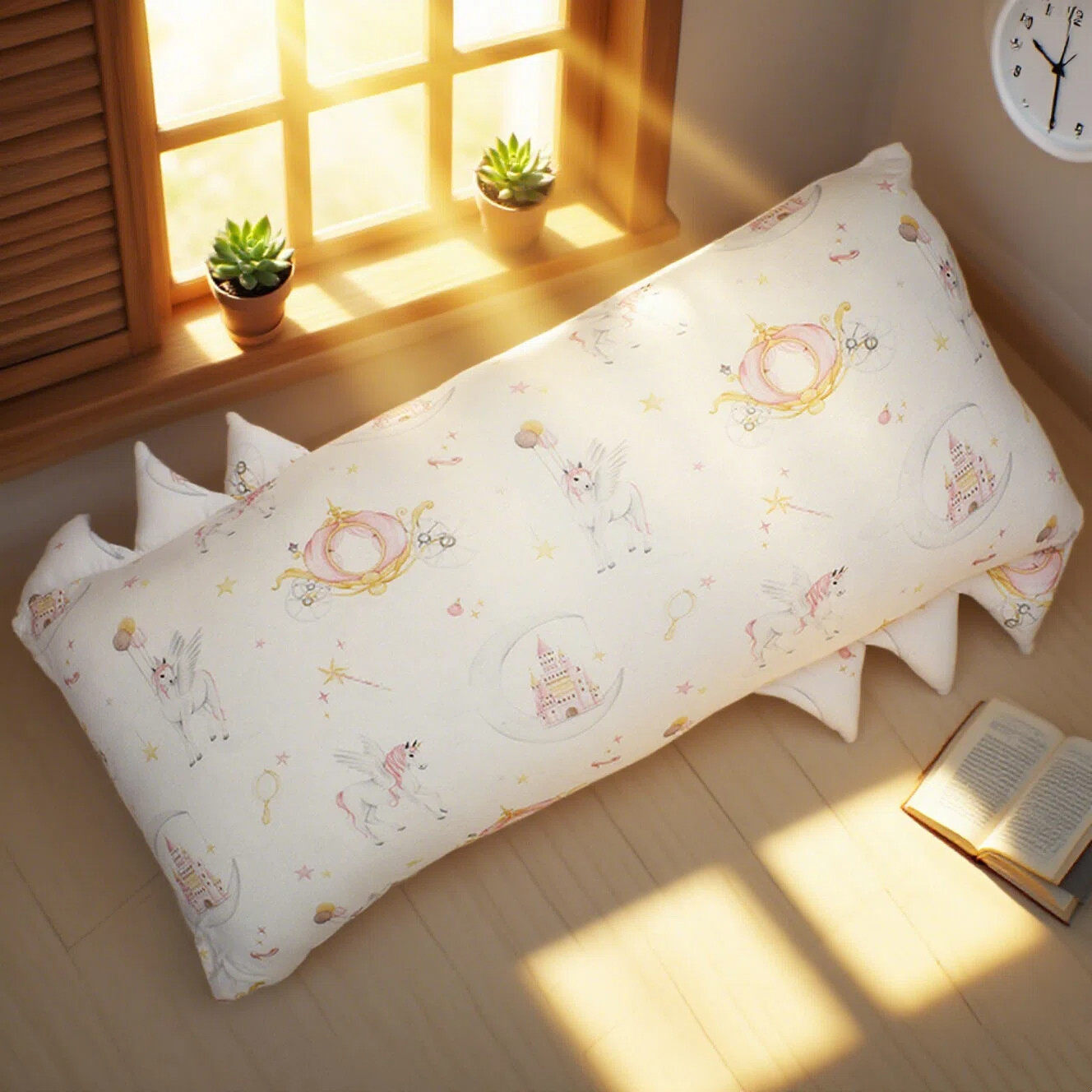 儿童睡枕竹纤维安抚婴儿多功能睡觉抱枕透气吸汗柔软安抚宝宝头枕