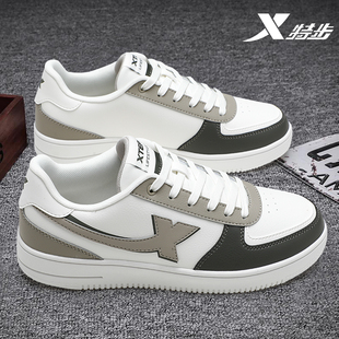 男鞋 网面透气运动鞋 冬季 官方旗舰店正品 空军一号休闲鞋 特步男板鞋